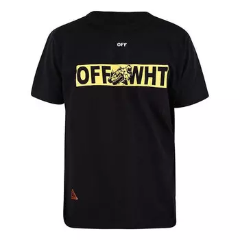 Футболка cotton printing short sleeve black Off-White, черный