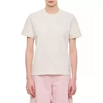 Футболка cotton t-shirt Bottega Veneta, бежевый