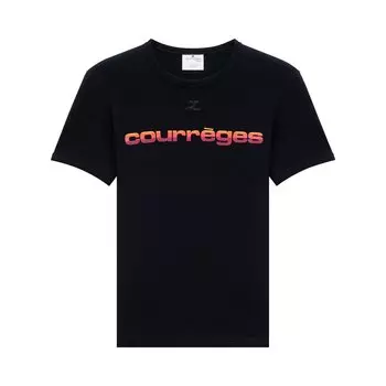 Футболка Courrges Sunset Bumpy, черная