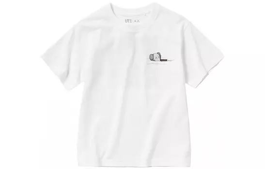 Футболка Cows UT Graphic Uniqlo Kids, белый