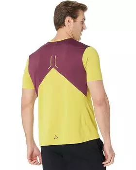 Футболка Craft Pro Hypervent Short Sleeve Tee, цвет Cress/Burgundy