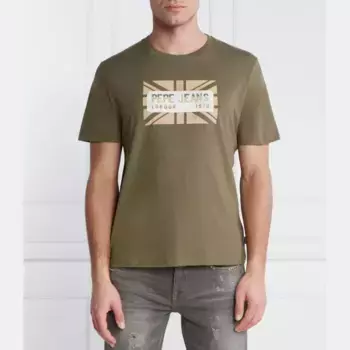 Футболка Credick стандартного кроя Pepe Jeans London, зеленый