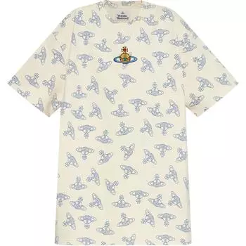 Футболка Crenweck с вышитым логотипом Vivienne Westwood, белый