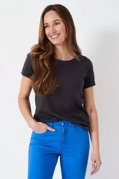 Футболка Crew Clothing Perfect Crew Slub из 100% хлопка Crew Clothing Company, черный