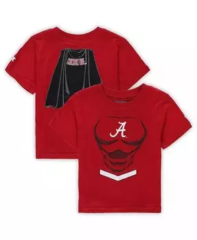 Футболка Crimson Alabama Crimson Tide Super Hero для мальчиков и девочек для малышей Champion, красный
