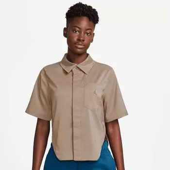 Футболка Crop Short Sleeve Woven Top JORDAN, цвет legend md brown