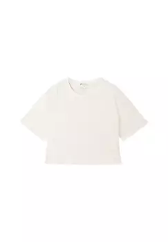 Футболка CROPPED TOM TAILOR, белый