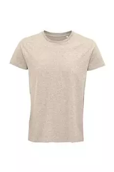Футболка Crusader Heather из органического материала SOL'S, бежевый