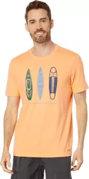 Футболка Crusher с короткими рукавами Diversified Portfolio Life is Good, цвет Canyon Orange