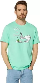 Футболка Crusher с короткими рукавами и обложкой книги Green Eggs Life is Good, цвет Spearmint Green