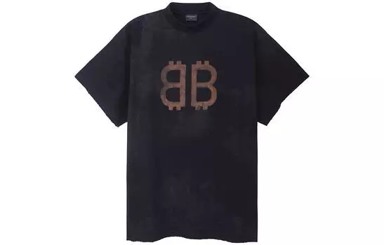 Футболка Crypto Oversize Balenciaga, черный