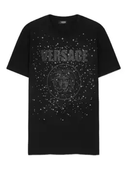 Футболка Crystal Medusa VERSACE, черный