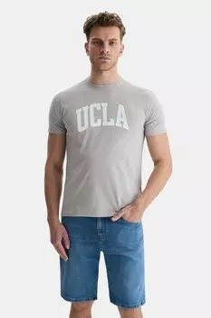 Футболка Culver с круглым вырезом и логотипом Ucla, серый