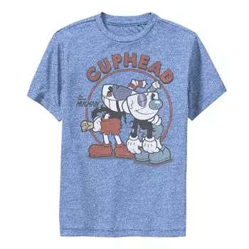 Футболка Cuphead и Mugman Rough and Ready для мальчиков 8–20 лет Licensed Character