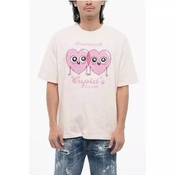 Футболка CUPID'S CLUB из хлопка с круглым вырезом Dsquared2, Multicolor