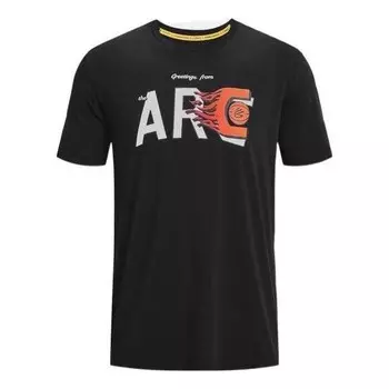 Футболка curry arc t-shirt 'black' Under Armour, черный