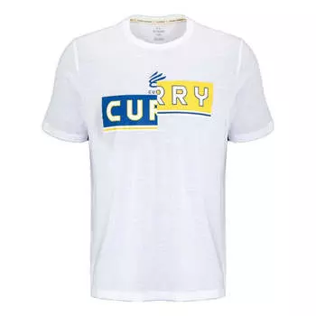 Футболка curry logo t-shirt 'white' Under Armour, белый