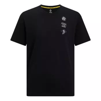 Футболка curry tour graphic t-shirt 'black' Under Armour, черный