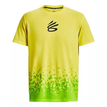 Футболка curry x sour patch kids t-shirt 'yellow green' Under Armour, желтый