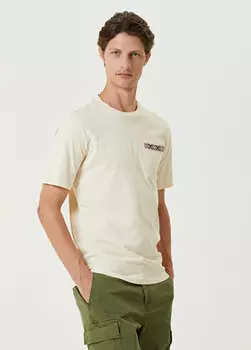 Футболка цвета экрю с карманами Scotch & Soda