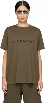 Футболка цвета хаки «Архетип» Givenchy