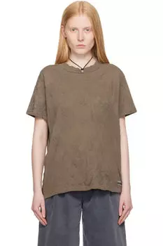 Футболка цвета хаки «Блаженство» OUR LEGACY