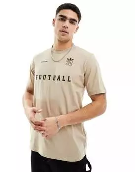 Футболка цвета хаки с текстом adidas Originals '72