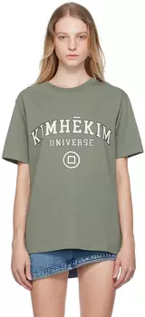 Футболка цвета хаки «Вселенная» KIMHKIM