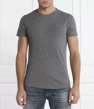 Футболка цвета яшмы Slim fit Tommy Jeans, черный