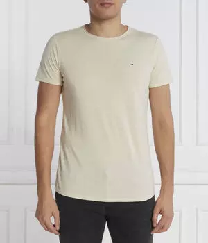 Футболка цвета яшмы Slim fit Tommy Jeans, зеленый