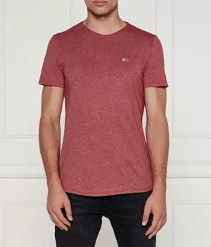Футболка цвета яшмы Slim fit Tommy Jeans, красный