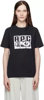 Футболка цвета «Темно-синяя Платина» A.P.C., темно-синий