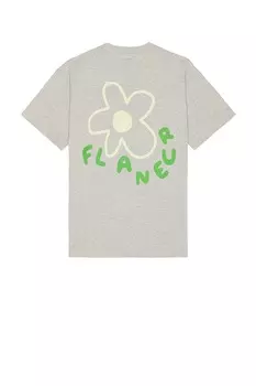 Футболка "Цветение" Flaneur, heather grey