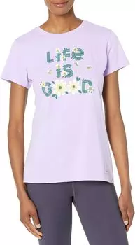 Футболка Daisy Bees с короткими рукавами Crusher Life is Good, цвет Lilac Purple