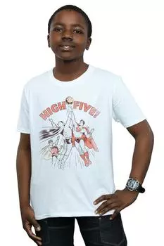 Футболка «Дай пять» Лиги справедливости DC Comics, белый
