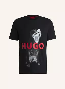 Футболка дайкинг стандартного кроя Hugo, черный