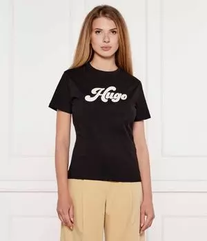 Футболка damacia_4 Regular fit Hugo, черный
