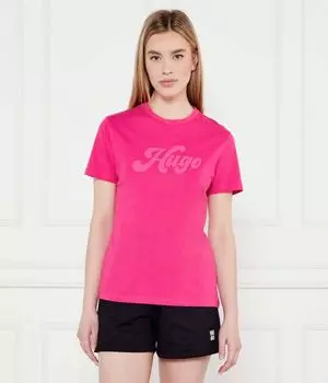 Футболка damacia_4 Regular fit Hugo, розовый
