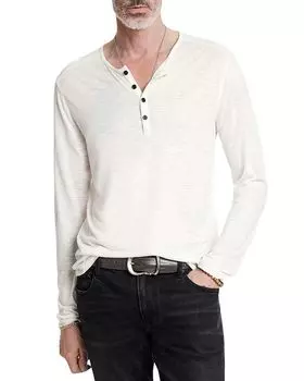 Футболка Danville Regular Fit Henley John Varvatos, белый