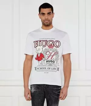 Футболка дапорони Loose fit Hugo, белый