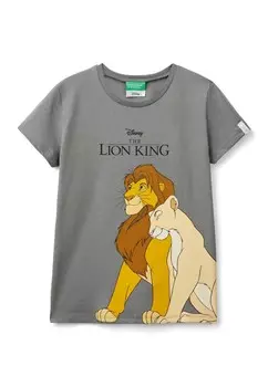 Футболка DARK DISNEY THE LION KING United Colors of Benetton, серый