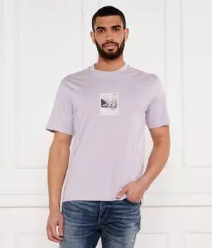 Футболка Дарти Relaxed fit Hugo, лавандовый