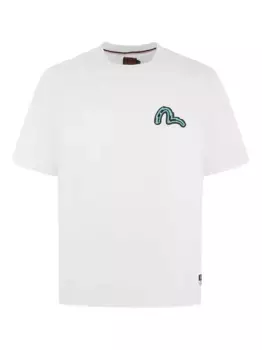 Футболка Daruma с графичным принтом EVISU, белый