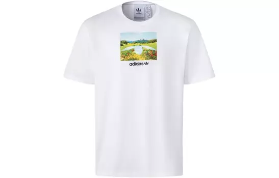 Футболка DAY GRAPHIC мужская белая Adidas Originals, белый