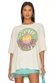 Футболка DAYDREAMER Led Zeppelin Established 1968, цвет Dirty White