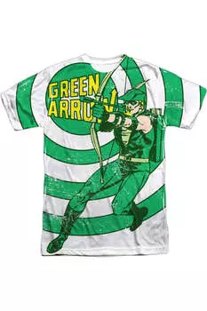 Футболка DC Comics Bullseye с коротким рукавом для взрослых из полиэстера Gildan, белый