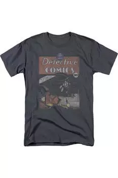 Футболка DC Comics Detective #27 с коротким рукавом для взрослых Gildan, цвет charcoal