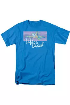 Футболка DC Comics Life Is A Beach с коротким рукавом для взрослых Gildan, бирюзовый