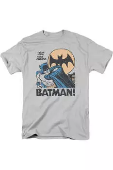 Футболка DC Comics Look Out с коротким рукавом для взрослых Gildan, серебряный