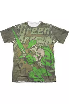 Футболка DC Comics Take Aim для взрослых из полиэстера/хлопка с коротким рукавом Gildan, белый